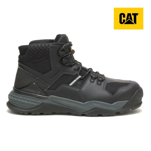 CAT Provoke Mid Waterproof Alloy Toe Men's Work Boots Black (AU J-241) Australia